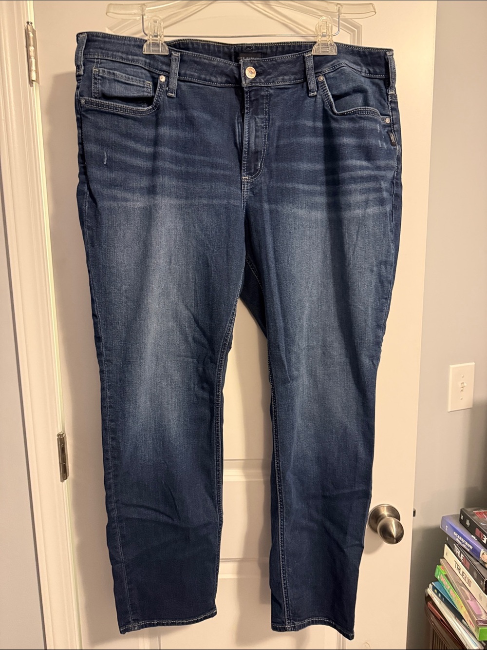 Silver Jeans Dark Indigo Straight-Leg Women's Jeans